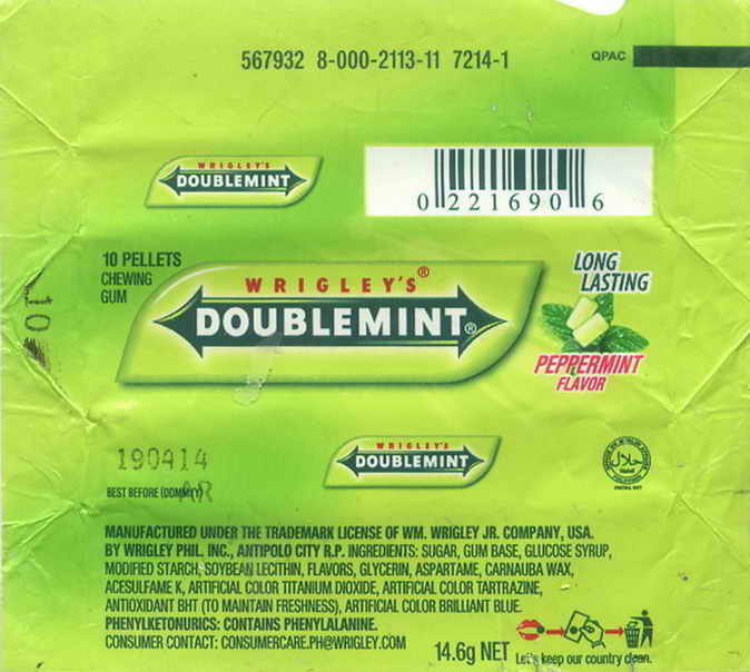 Сколько калорий в подушечках. Wrigley Doublemint. Жвачка Doublemint. Жевательная резинка даблминт подушечки. Жвачка Doublemint Wrigley's новинка.