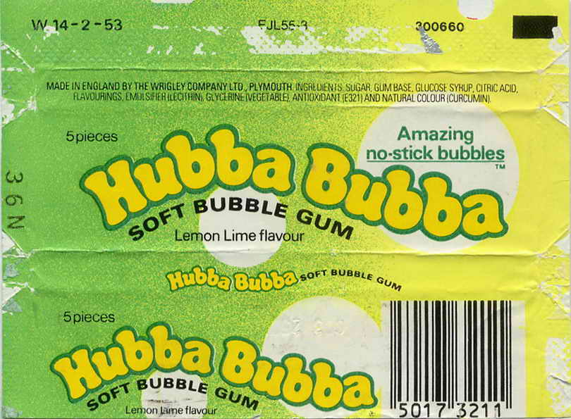 Hubba Bubba,Wrigley England