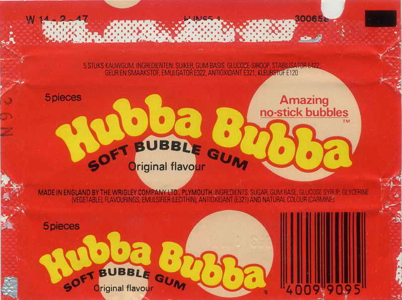 Hubba Bubba,Wrigley England