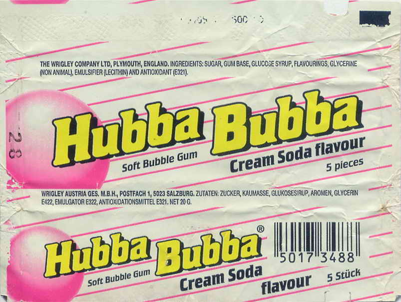 Hubba Bubba,Wrigley England