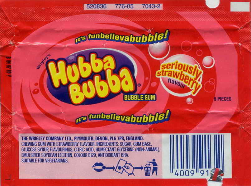 Hubba Bubba,Wrigley England