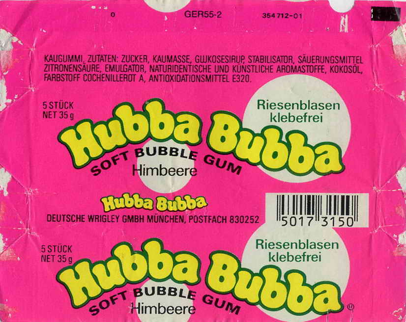 Hubba Bubba,Wrigley  Germany