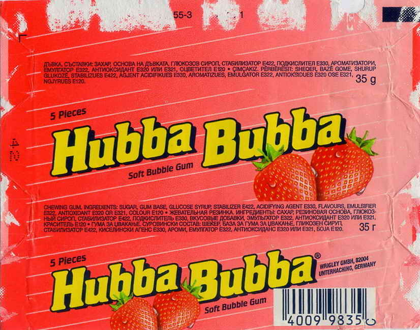 Hubba Bubba,Wrigley  Germany