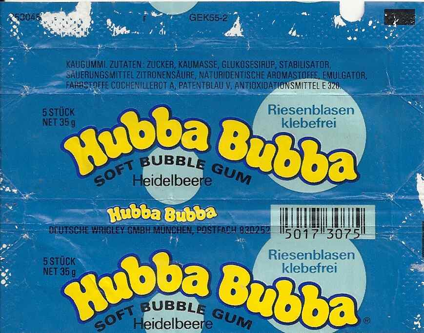 Hubba Bubba,Wrigley  Germany
