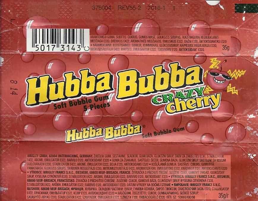 Hubba Bubba,Wrigley  Germany