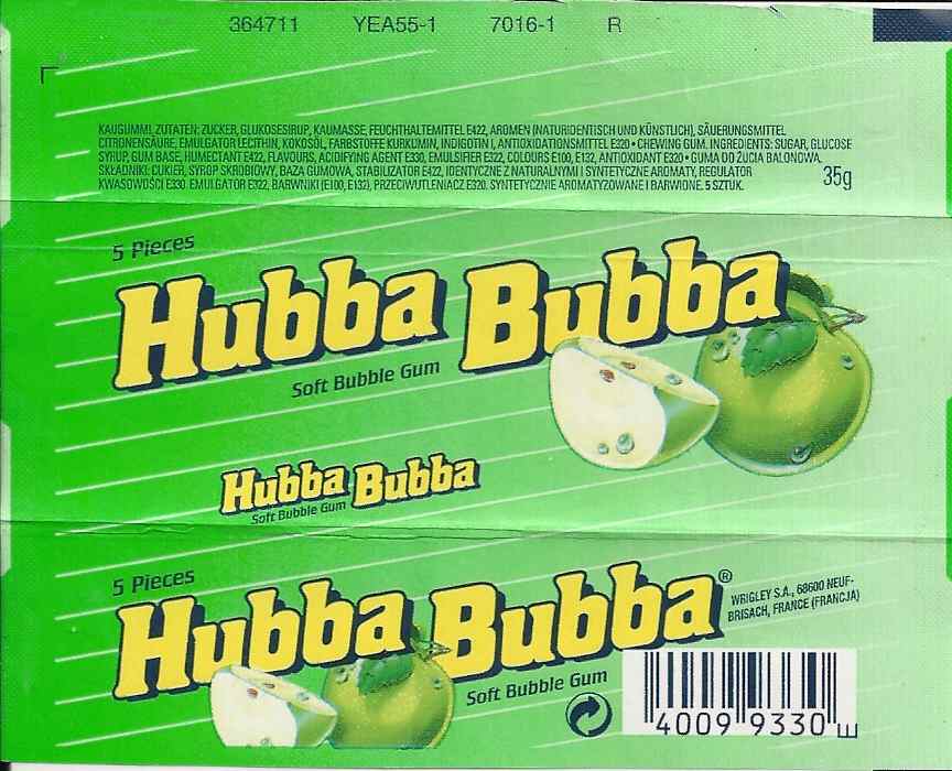 Hubba Bubba,Wrigley  Germany