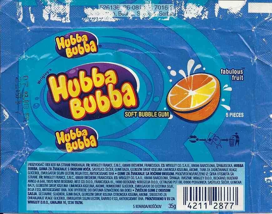 Hubba Bubba,Wrigley  Germany