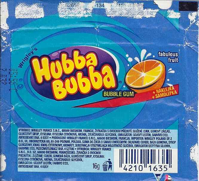 Hubba Bubba,Wrigley  Germany