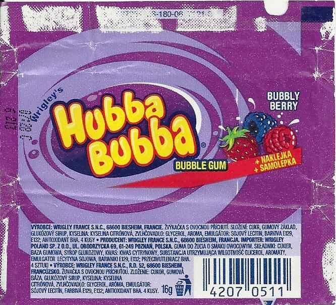 Hubba Bubba,Wrigley  Germany