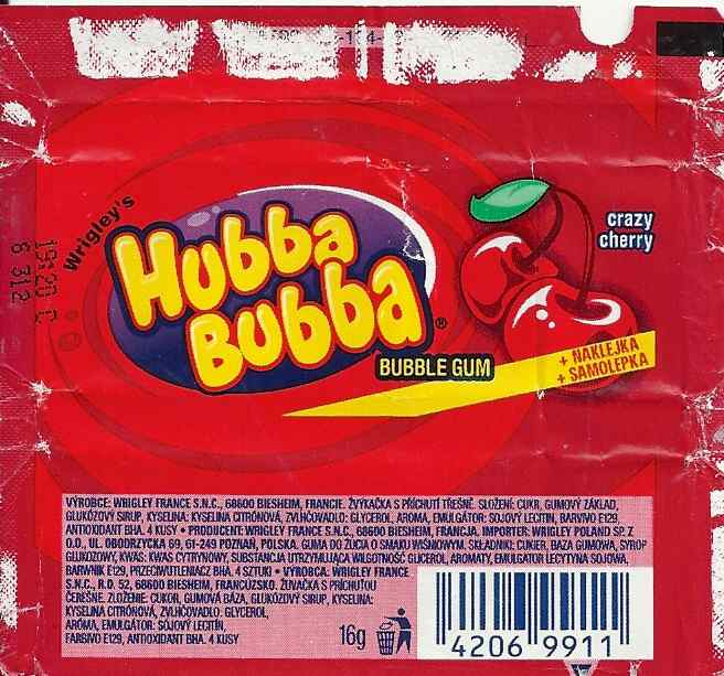 Hubba Bubba,Wrigley  Germany