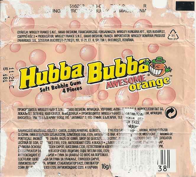 Hubba Bubba,Wrigley  Germany