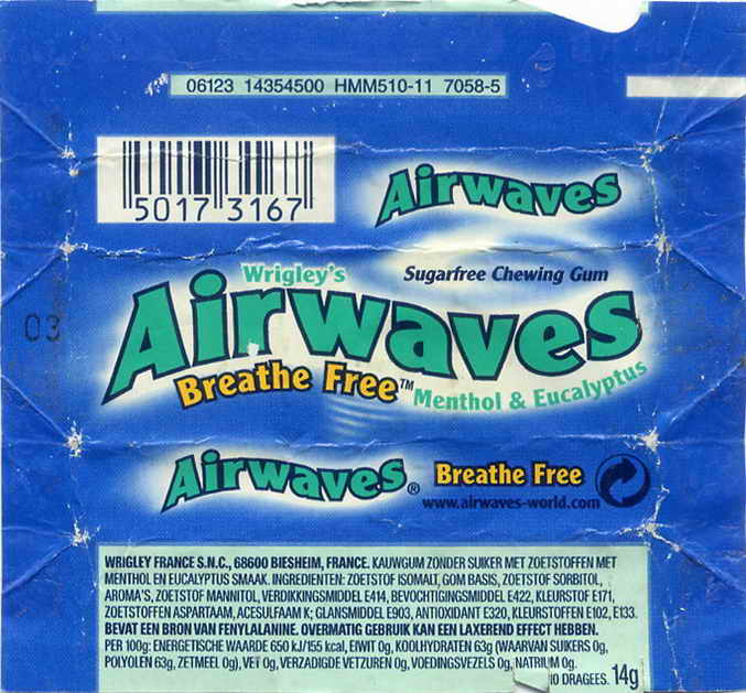 Air Waves Wrigley pellets
