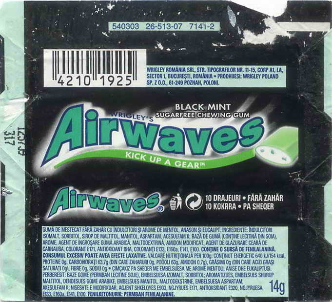 Air Waves Wrigley pellets