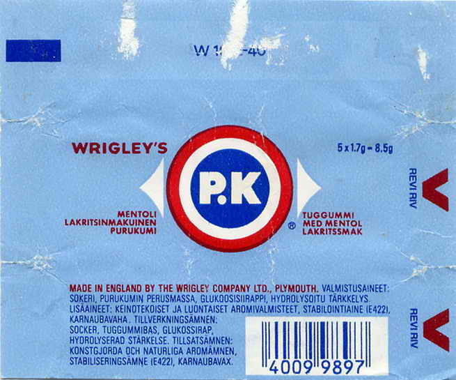 P.K. Wrigley pellets