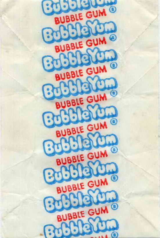 Bubble Yum – inner wrappers