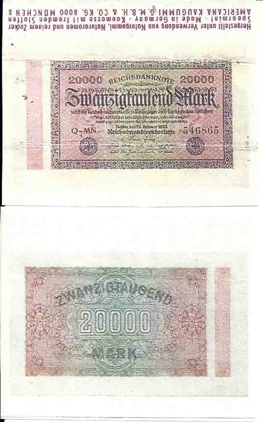 AMERICANA Germany/banknotes/