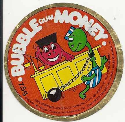 BUBBLE gum MONEY Hitschler Germany