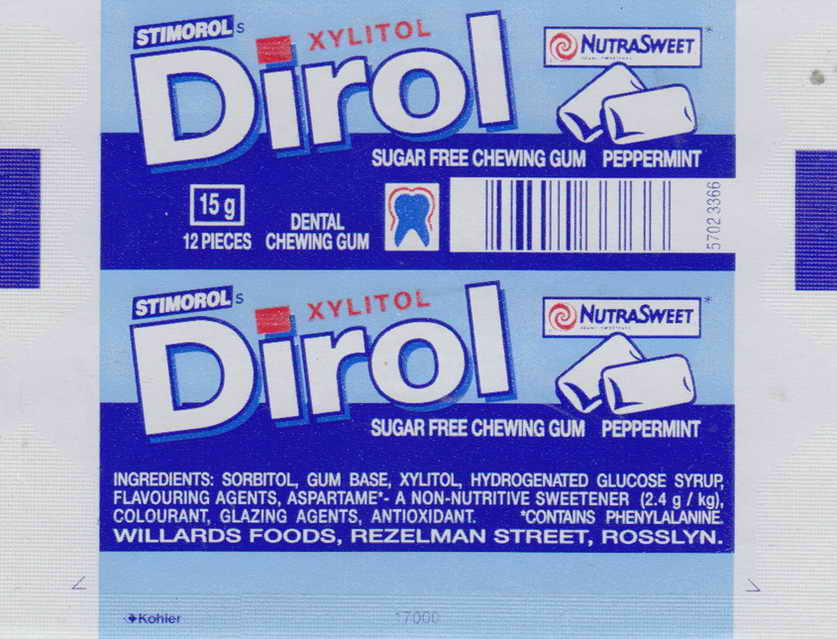 Dirol outer pellets