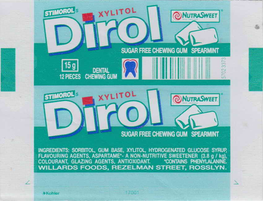 Dirol outer pellets