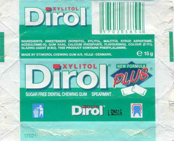 Dirol outer pellets