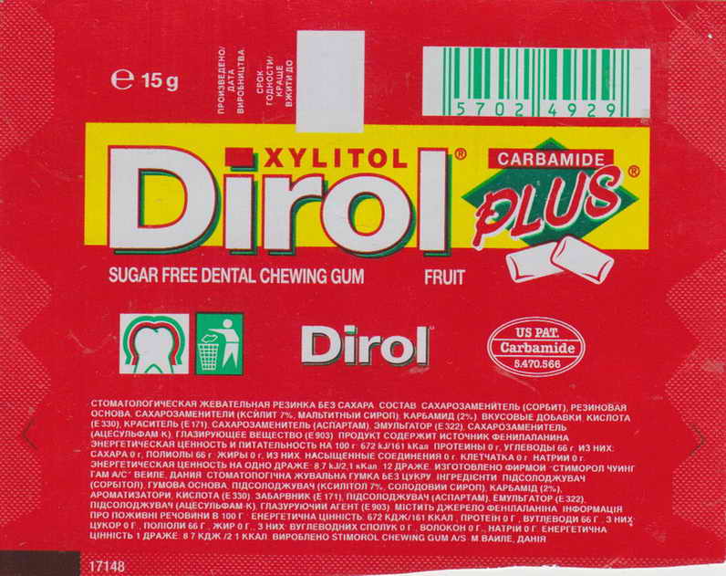 Dirol outer pellets