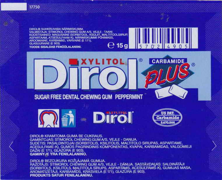 Dirol outer pellets