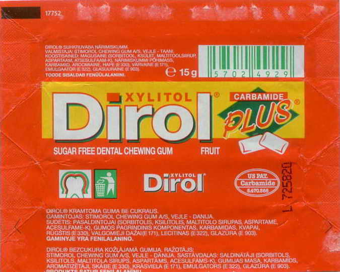 Dirol outer pellets