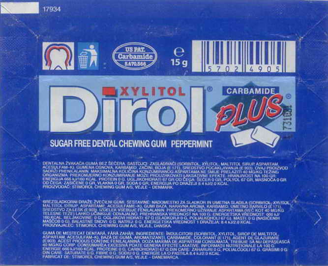 Dirol outer pellets