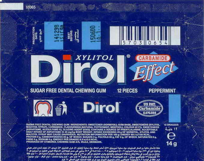 Dirol outer pellets