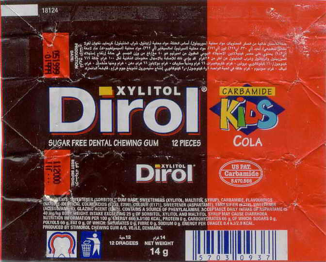 Dirol outer pellets