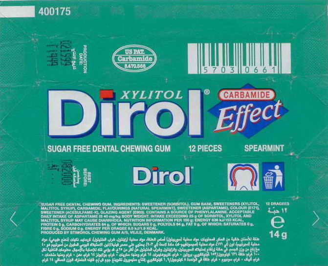 Dirol outer pellets