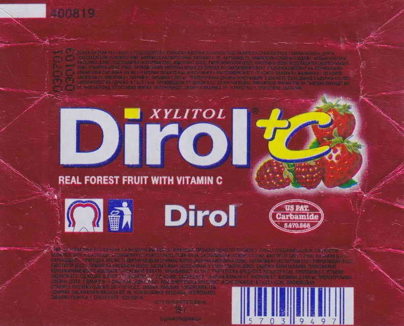 Dirol outer pellets