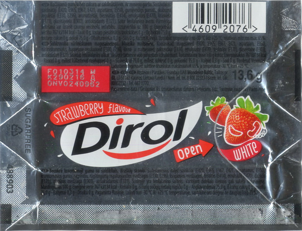 Dirol outer pellets