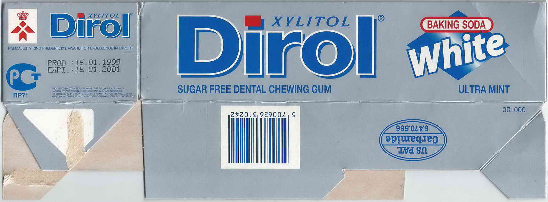 Dirol outer pellets