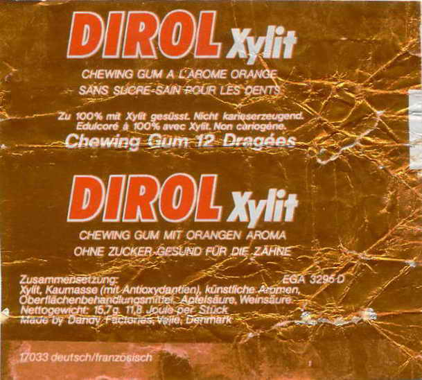 Dirol outer pellets