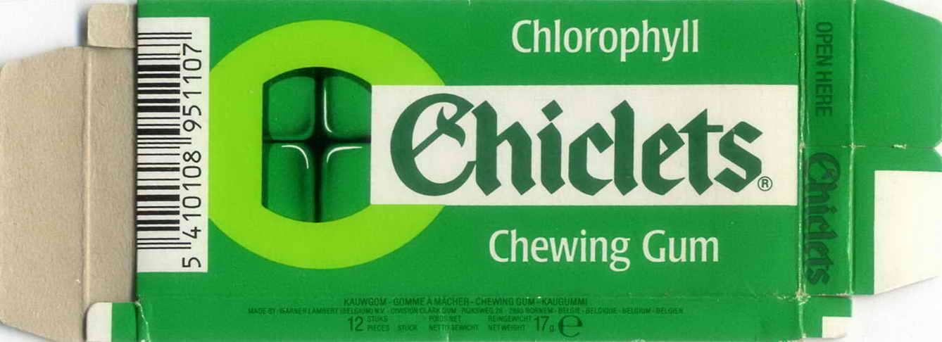 CHICLETS box pellets