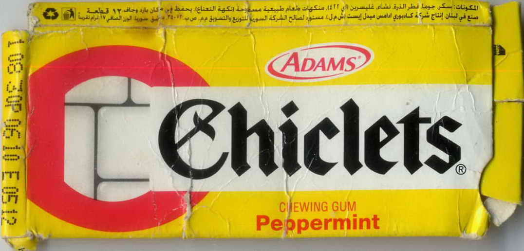 CHICLETS box pellets