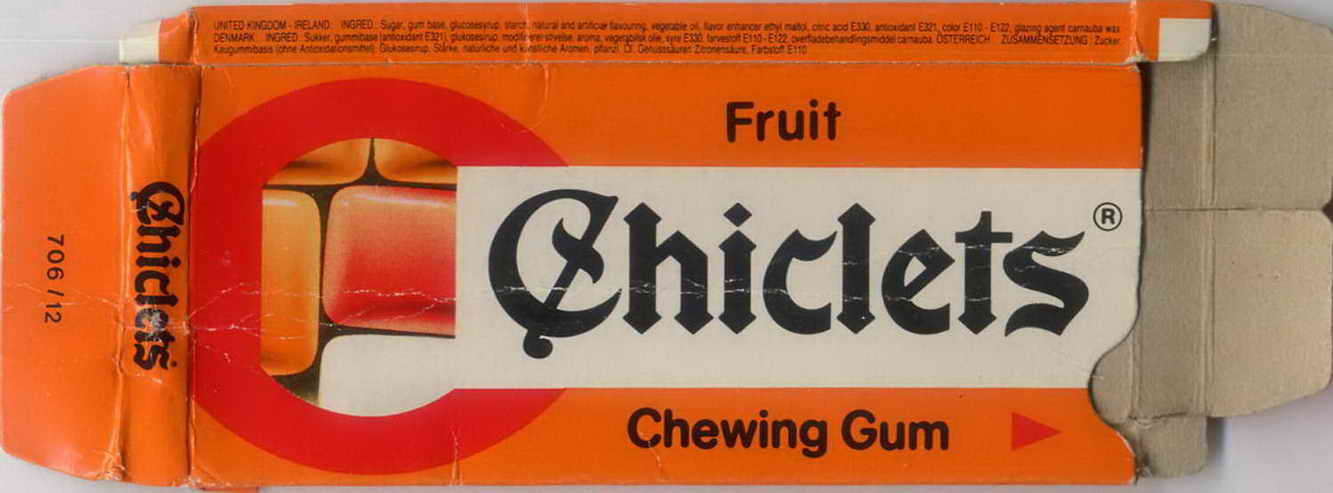 CHICLETS box pellets