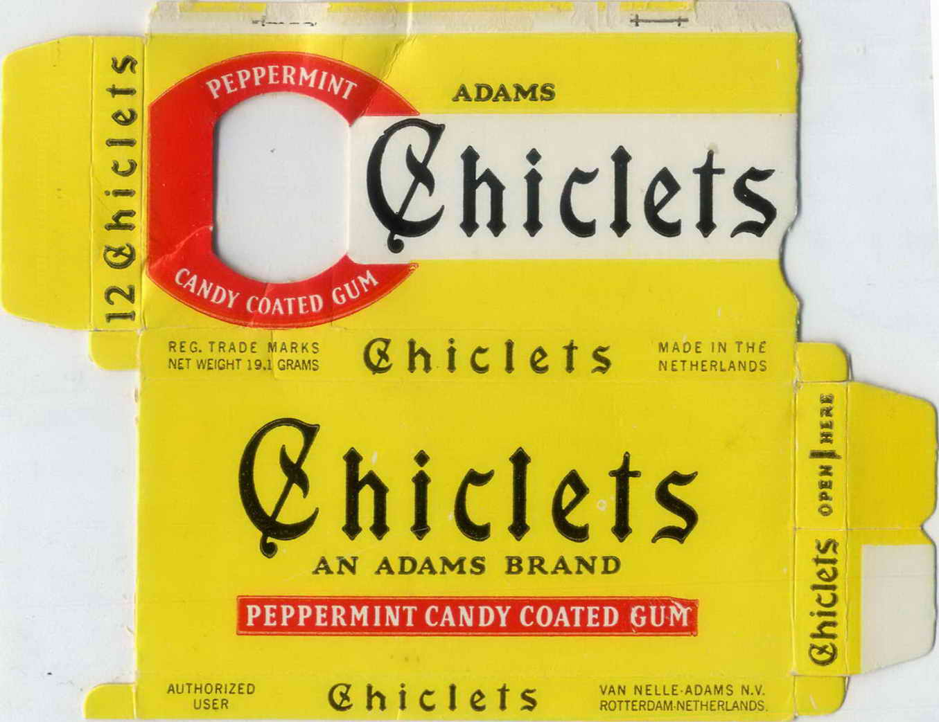 CHICLETS box pellets