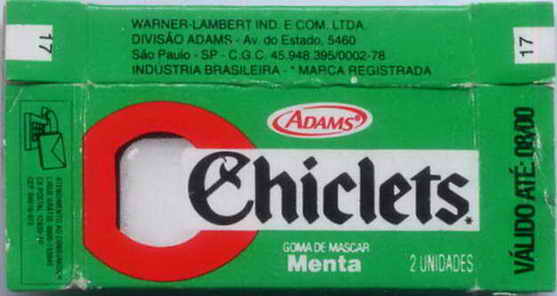 CHICLETS box pellets