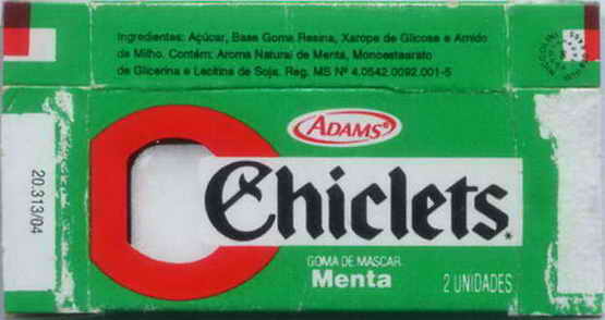 CHICLETS box pellets