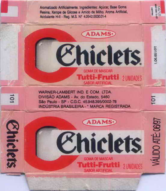 CHICLETS box pellets