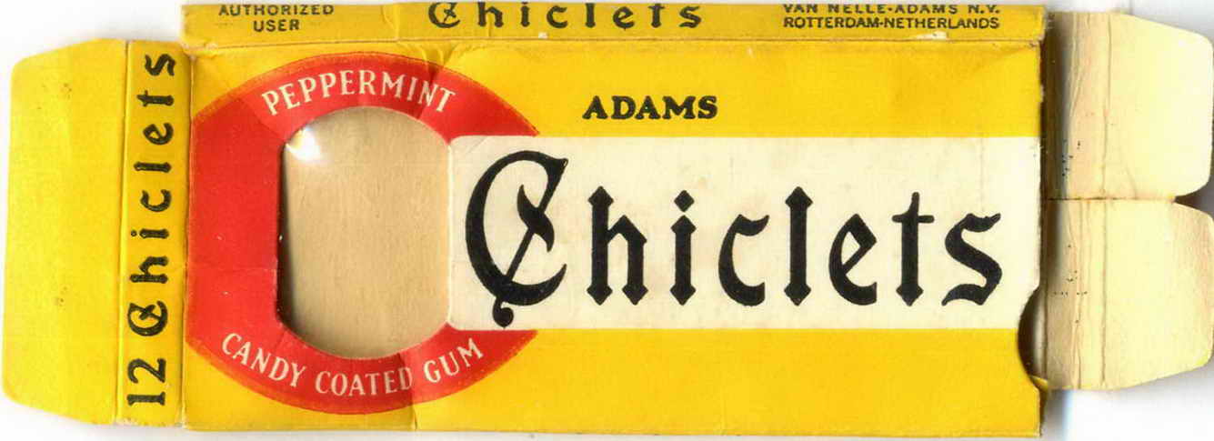 CHICLETS box pellets