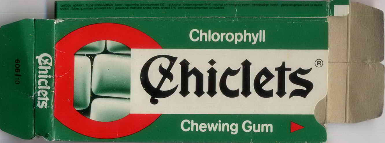 CHICLETS box pellets