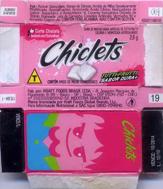 CHICLETS box pellets