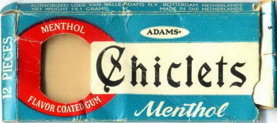 CHICLETS box pellets