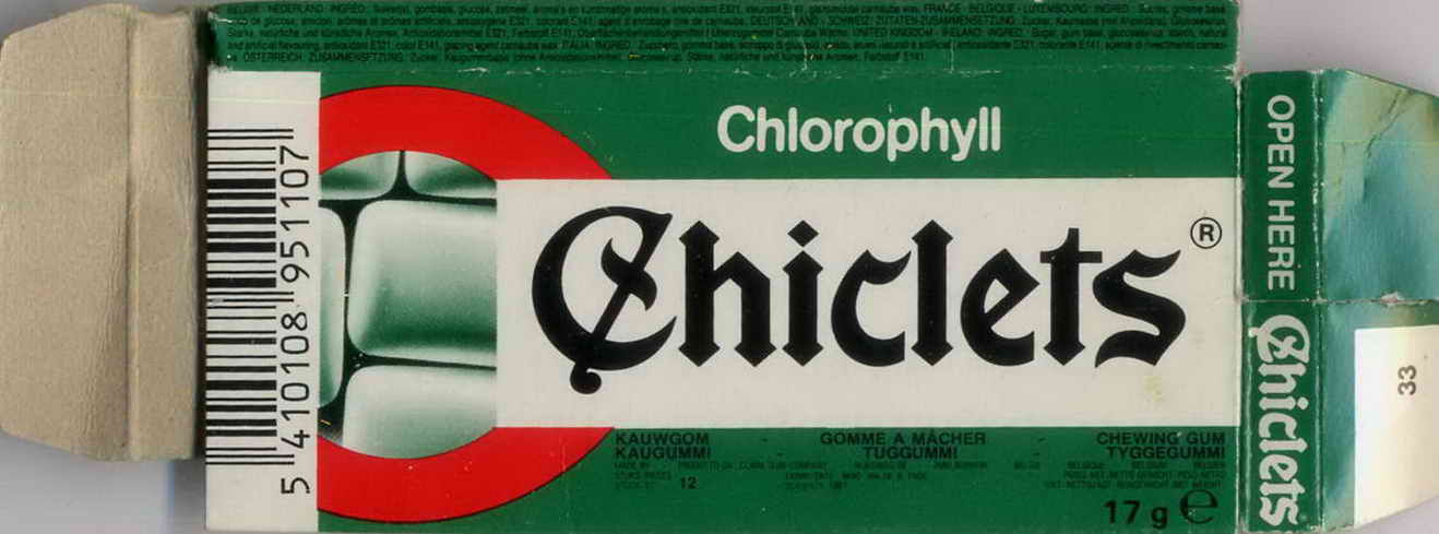 CHICLETS box pellets