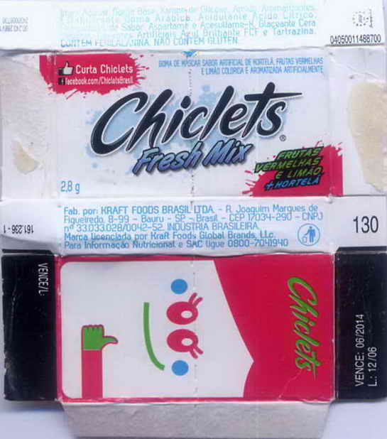 CHICLETS box pellets