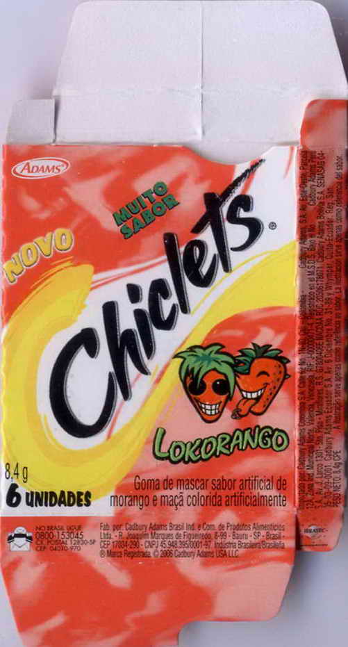 CHICLETS box pellets