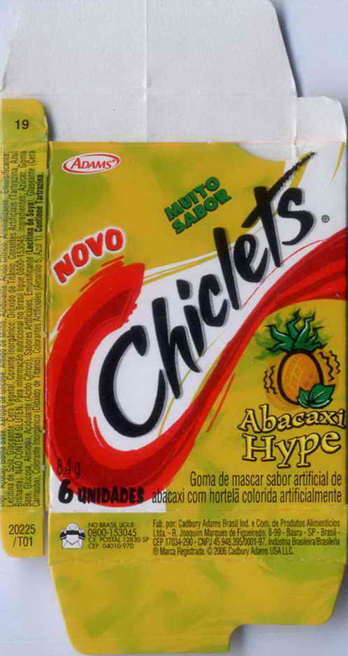 CHICLETS box pellets